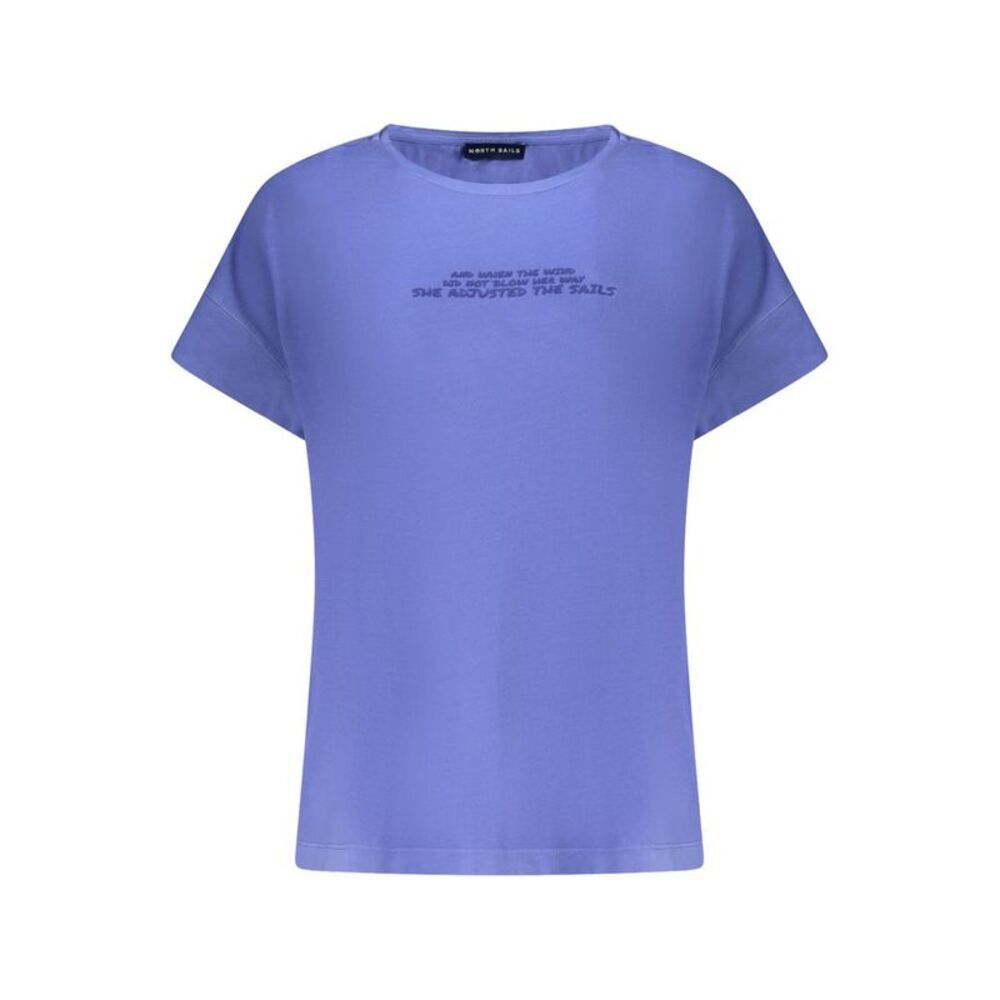 North Sails Blue Cotton Women Women's T-Shirt